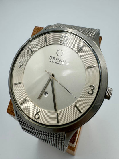 Obaku Analog Quartz Men Harmony Watch Date Calendar