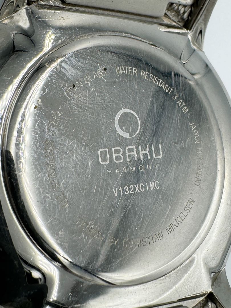 Obaku Analog Quartz Men Harmony Watch Date Calendar