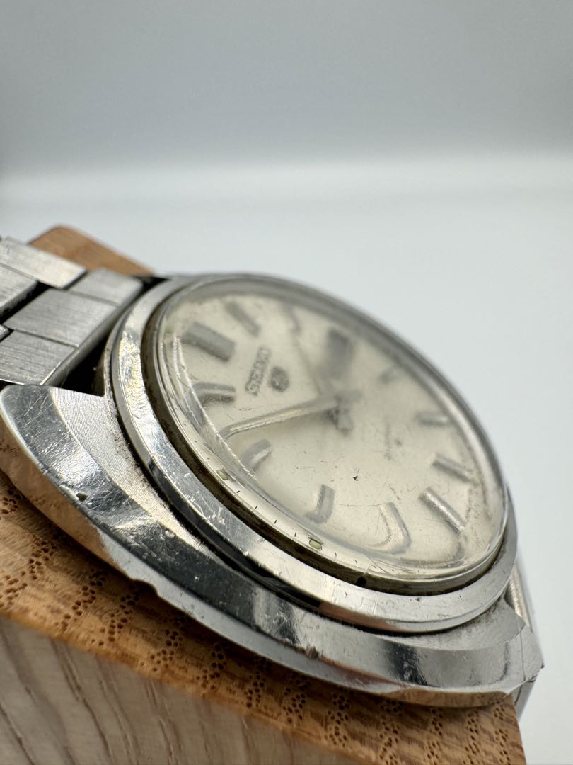Seiko 5 6119-7030 Analog Mechanical (Automatic) Unisex Adults 21 Jewels Day Date Automatic Vintage Men'S Watch Silver Runs