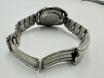 Seiko 5 6119-7030 Analog Mechanical (Automatic) Unisex Adults 21 Jewels Day Date Automatic Vintage Men'S Watch Silver Runs