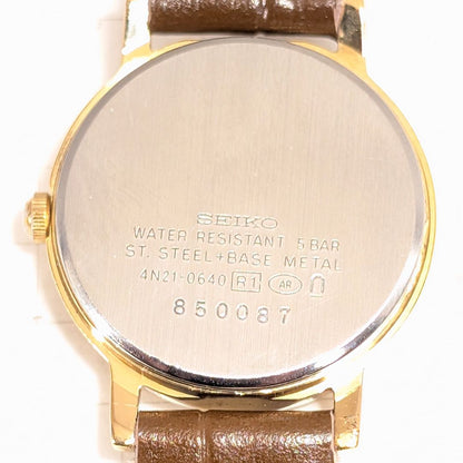 Seiko Spirit Analog Quartz Women Battery & Band Replaced Working Item