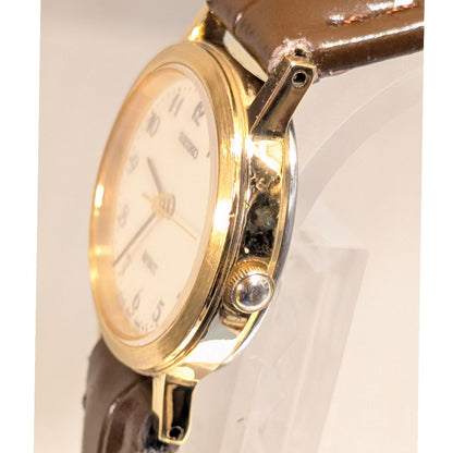 Seiko Spirit Analog Quartz Women Battery & Band Replaced Working Item