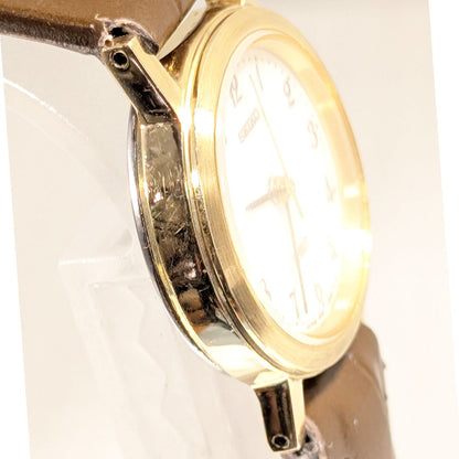 Seiko Spirit Analog Quartz Women Battery & Band Replaced Working Item