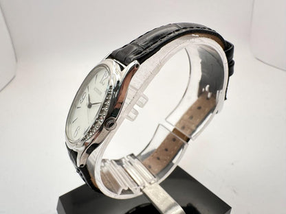 Citizen Attitude Analog Quartz Women Ladies Wristwatch - 22Mm Case, Black Strap