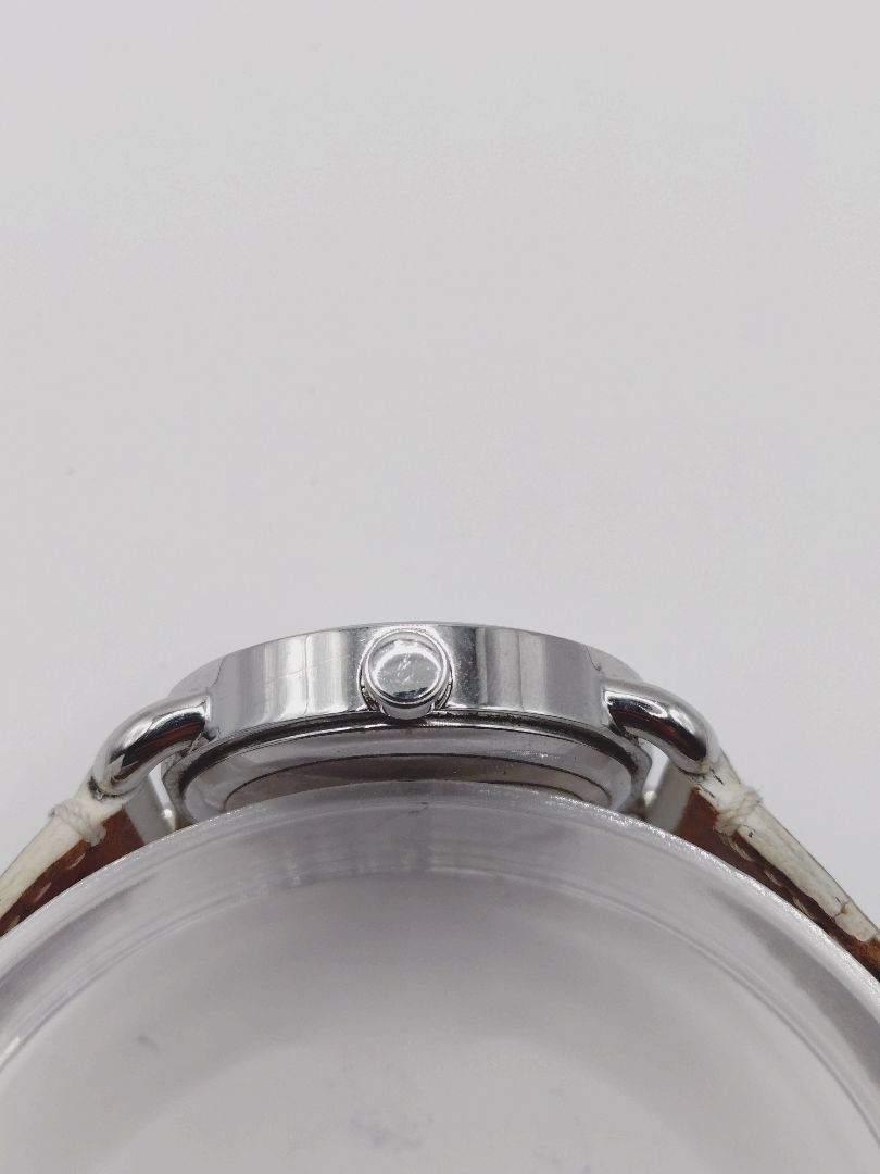 Coach Analog Quartz Women Watch Rhinestone White For Parts