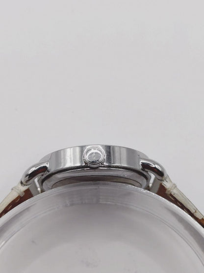 Coach Analog Quartz Women Watch Rhinestone White For Parts