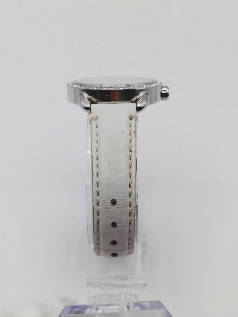Coach Analog Quartz Women Watch Rhinestone White For Parts