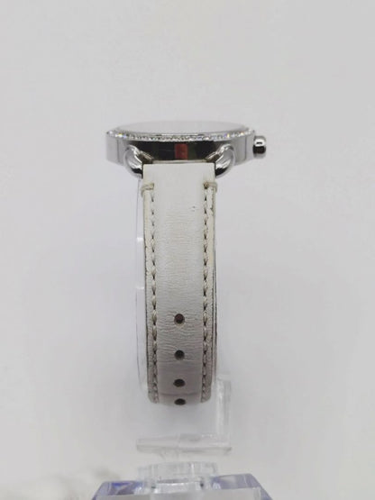 Coach Analog Quartz Women Watch Rhinestone White For Parts