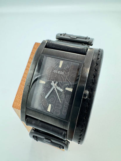 Guess Analog Quartz Men Watch Leather Strap