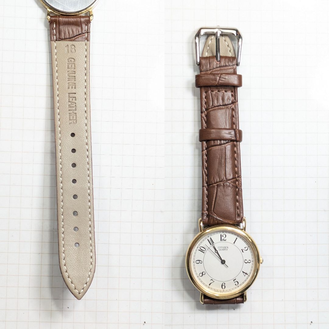 Citizen Analog Quartz Men Battery & Band Replaced Working Item