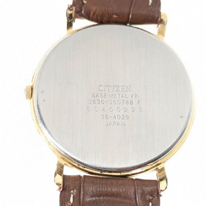 Citizen Analog Quartz Men Battery & Band Replaced Working Item