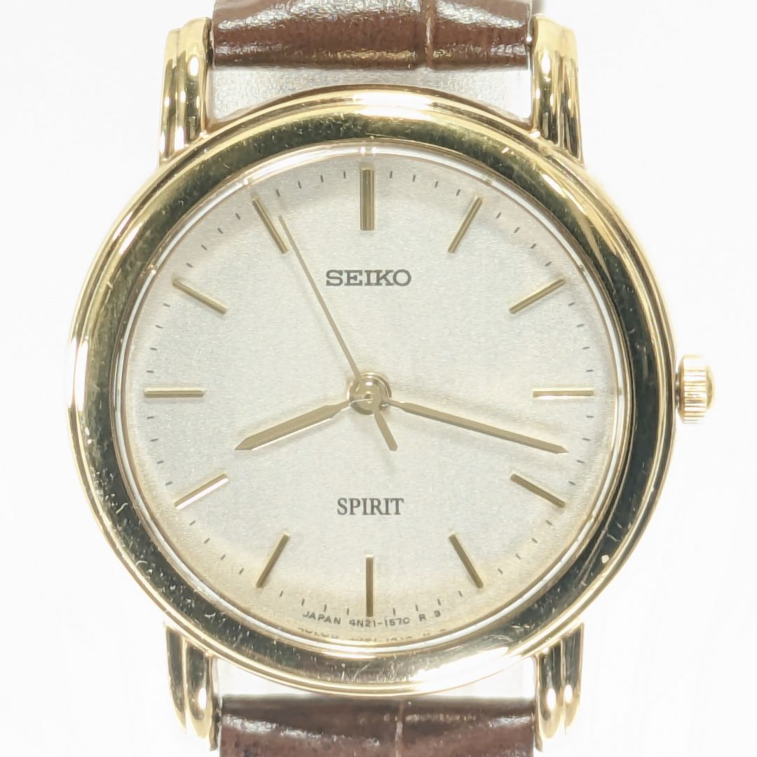 Seiko Spirit Analog Quartz Women Battery & Band Replaced Working Item