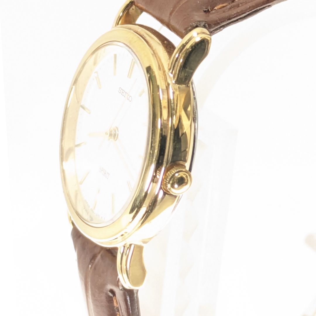 Seiko Spirit Analog Quartz Women Battery & Band Replaced Working Item