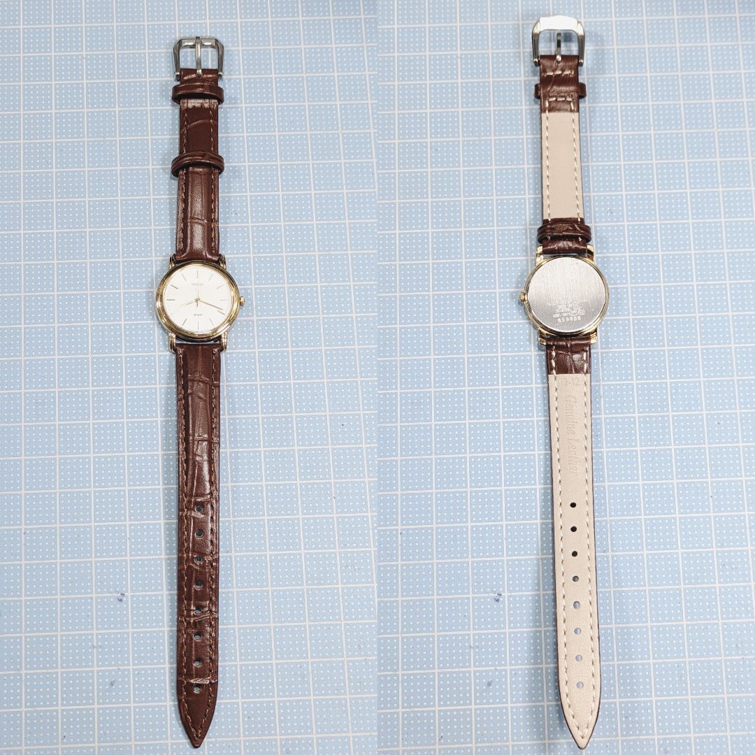 Seiko Spirit Analog Quartz Women Battery & Band Replaced Working Item