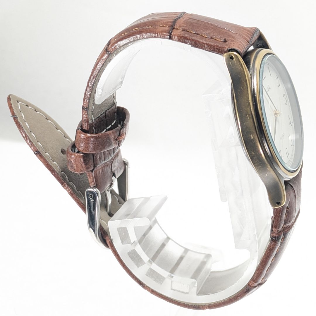 Seiko Alba Analog Quartz Men Battery & Band Replaced Working Item