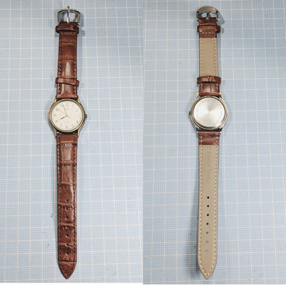 Seiko Alba Analog Quartz Men Battery & Band Replaced Working Item