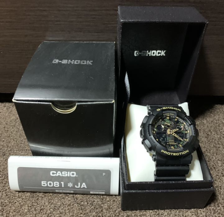 G-Shock GA GA-100CF Digital-Analog Quartz Men -100Cf