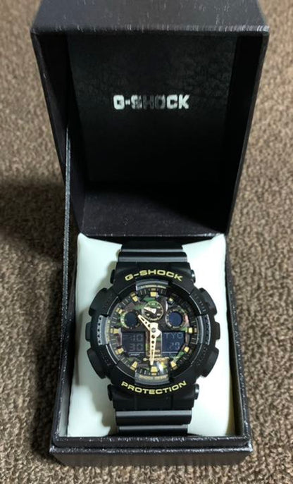 G-Shock GA GA-100CF Digital-Analog Quartz Men -100Cf