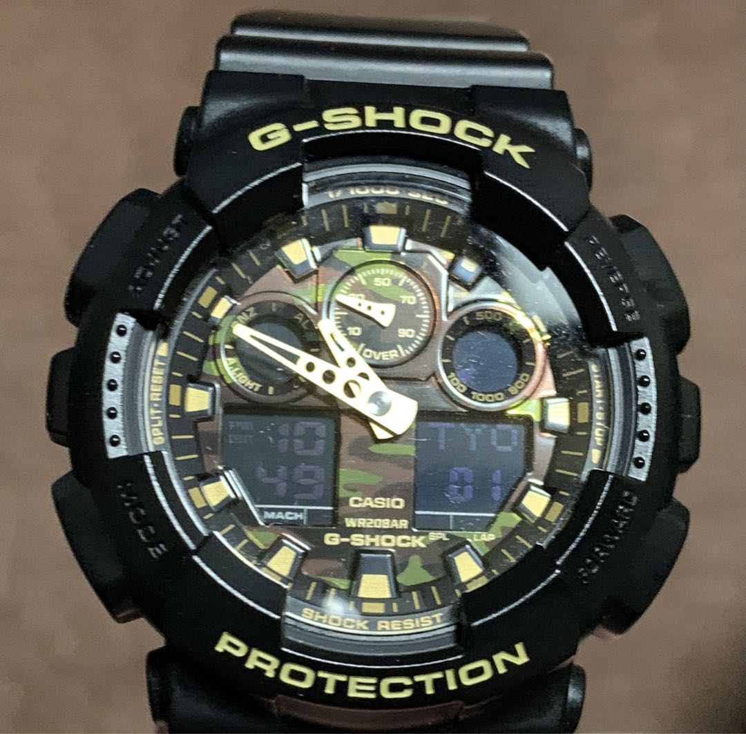 G-Shock GA GA-100CF Digital-Analog Quartz Men -100Cf