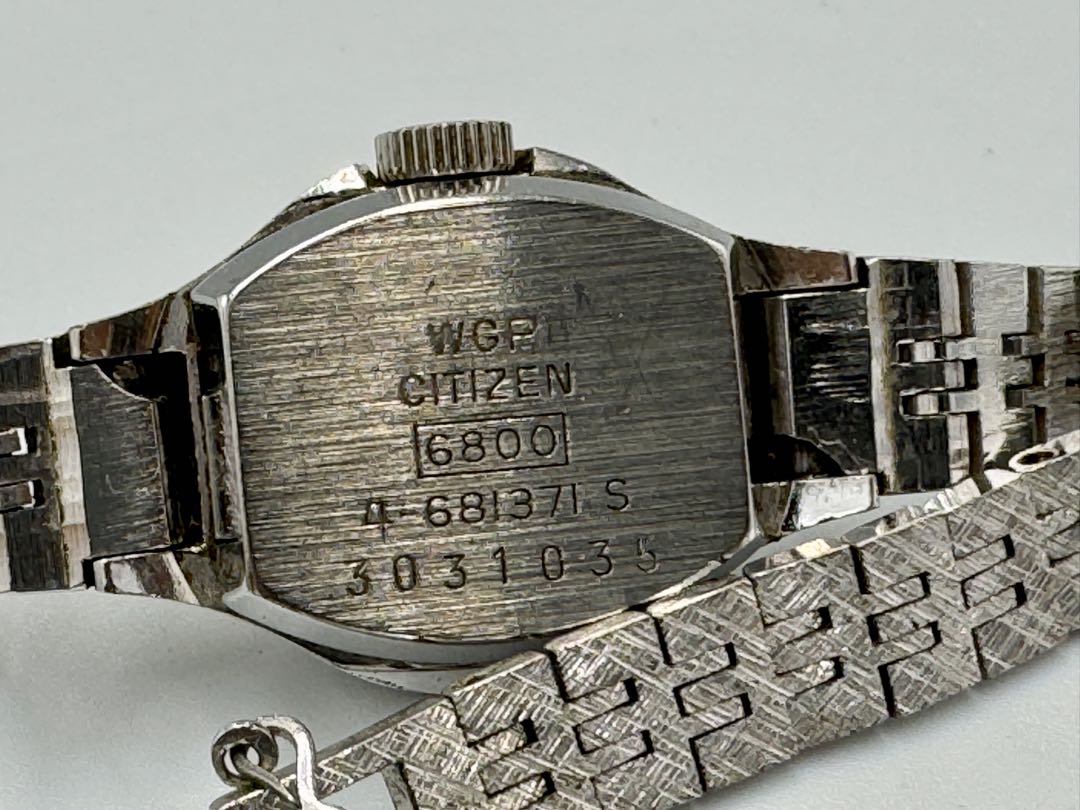 Citizen Vintage 4-681371 S Analog Mechanical (Manual) Women 6800 21 Jewels Wgp Manual Ladies Watch