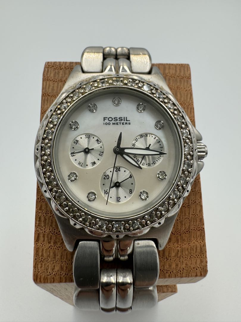 Fossil blue BQ-9112 Analog Quartz Women Chronograph Watch