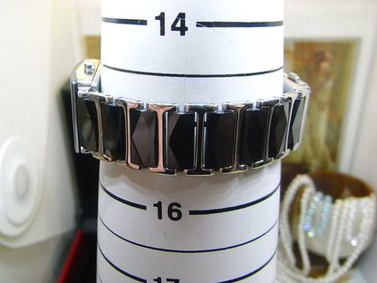 TECHNOS Analog Quartz Women Women Ceramic Diamond Index Watch Women'S