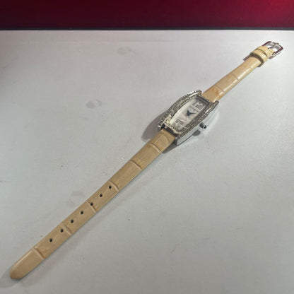 Unique Analog Quartz Women Watch Japanese Movement Battery Replaced Unused