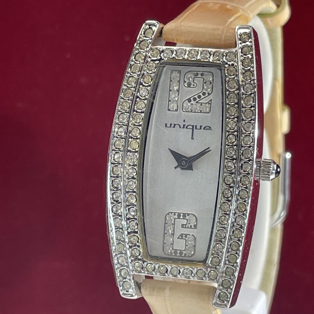 Unique Analog Quartz Women Watch Japanese Movement Battery Replaced Unused