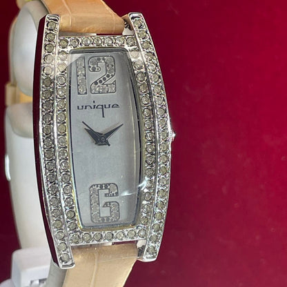 Unique Analog Quartz Women Watch Japanese Movement Battery Replaced Unused
