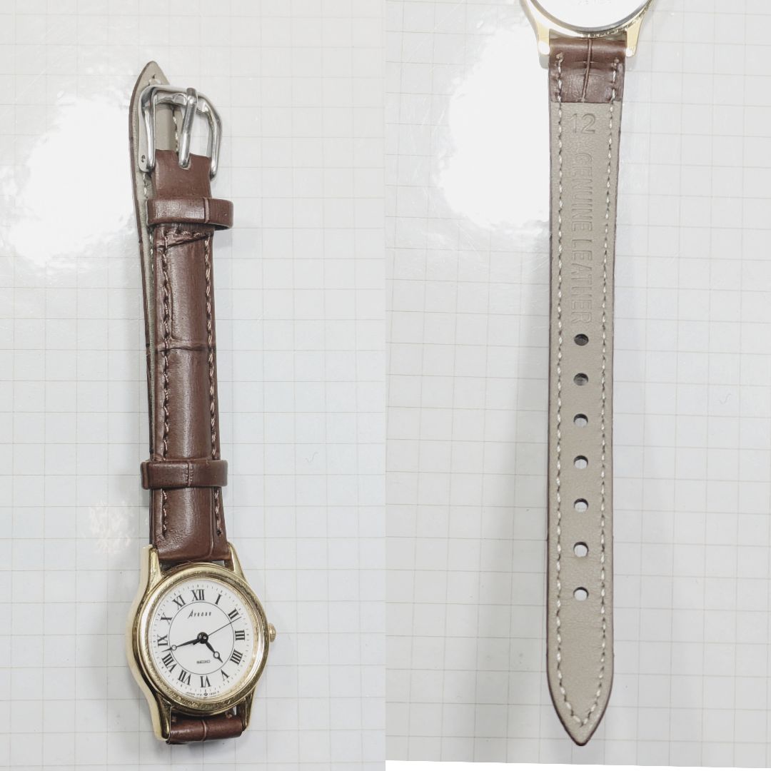 Seiko Avenue Analog Quartz Women Battery & Band Replaced Working Item