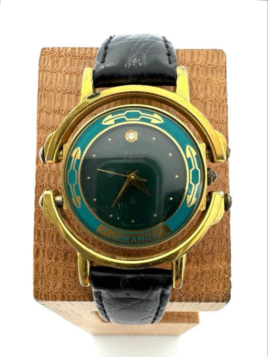 VALENTIS LAMANGS 18K Gold Quartz Watch FOR PARTS