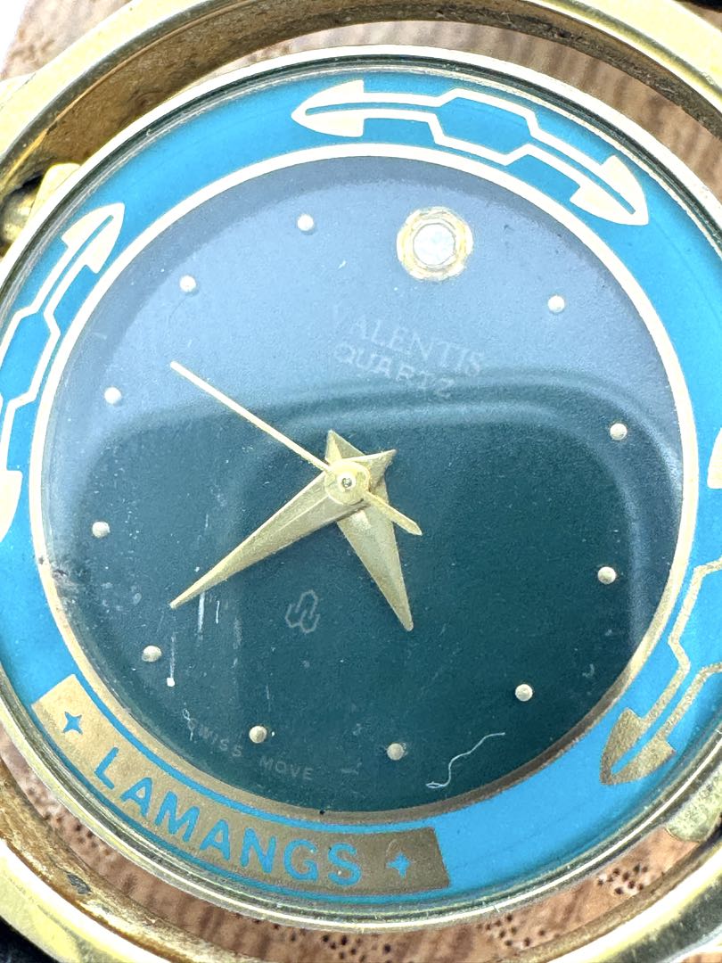 VALENTIS LAMANGS 18K Gold Quartz Watch FOR PARTS