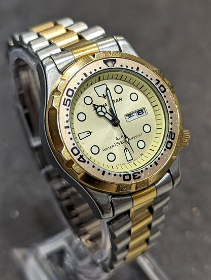 Seiko Alba Aqua Gear Analog Quartz Women Watch Diving Battery Replaced