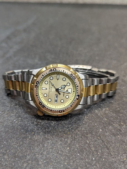 Seiko Alba Aqua Gear Analog Quartz Women Watch Diving Battery Replaced