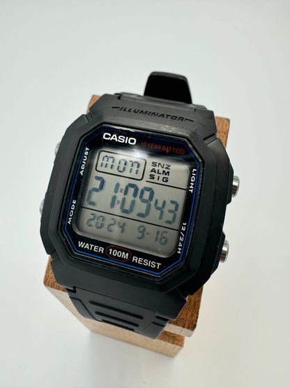 Casio W-800H 3224 Digital Quartz Unisex Adults Illuminator Wristwatch 100M Water Resistant