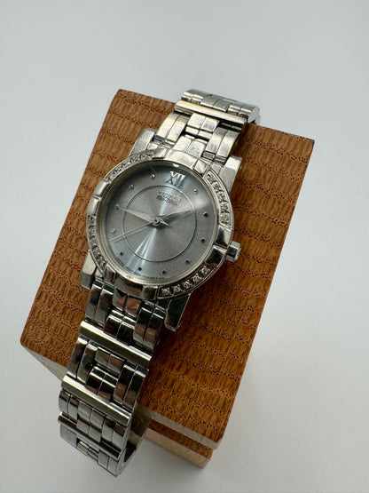 Citizen Eco-Drive E031-S032241 Analog Quartz (Solar Powered) Women Vtg. Crystal Bezel Gray Dial Ladies Watch Working