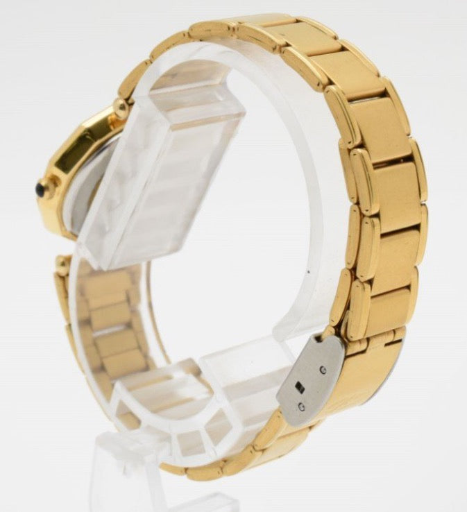 Carmen-di Analog Quartz Women Navy Cut Glass Gold Tone Watch Women'S Excellent Condition