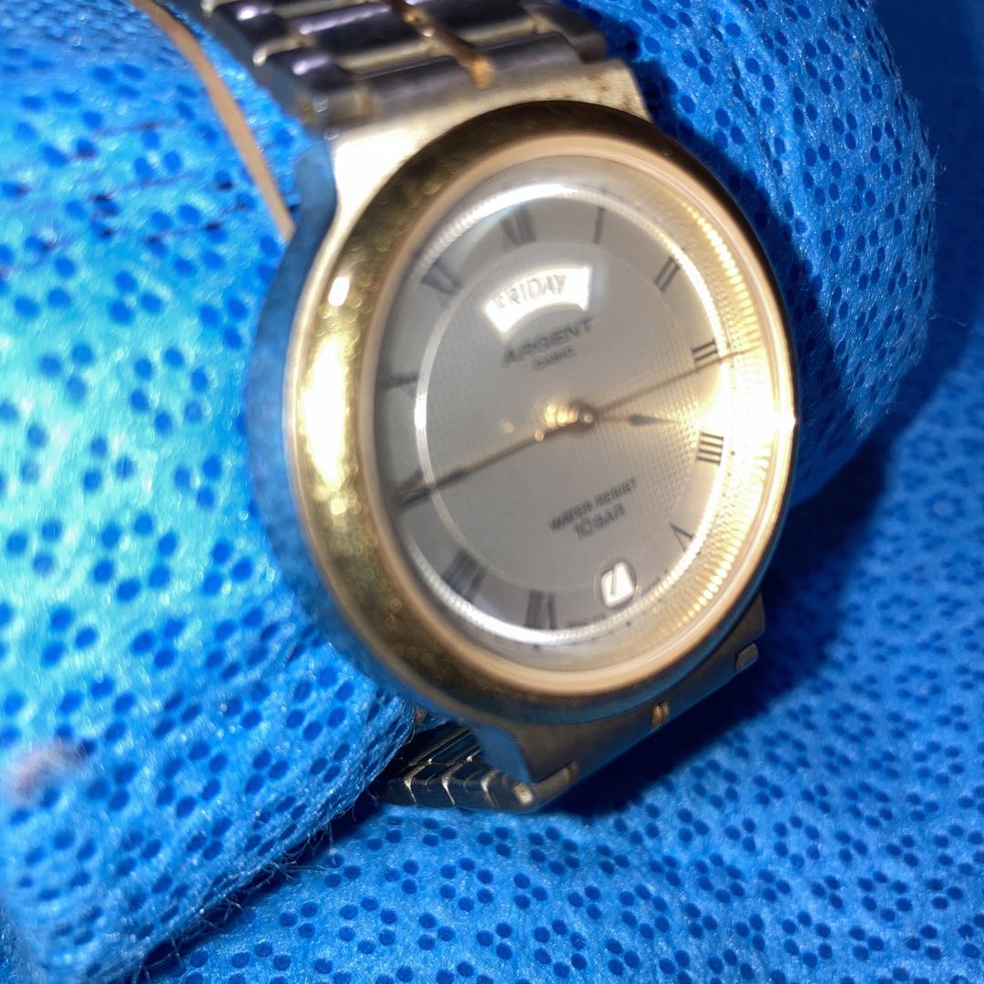Casio ARGENT Analog Quartz Women Ａｒｇｅｎｔディデイズコンビネーションwomen＆Men希少品