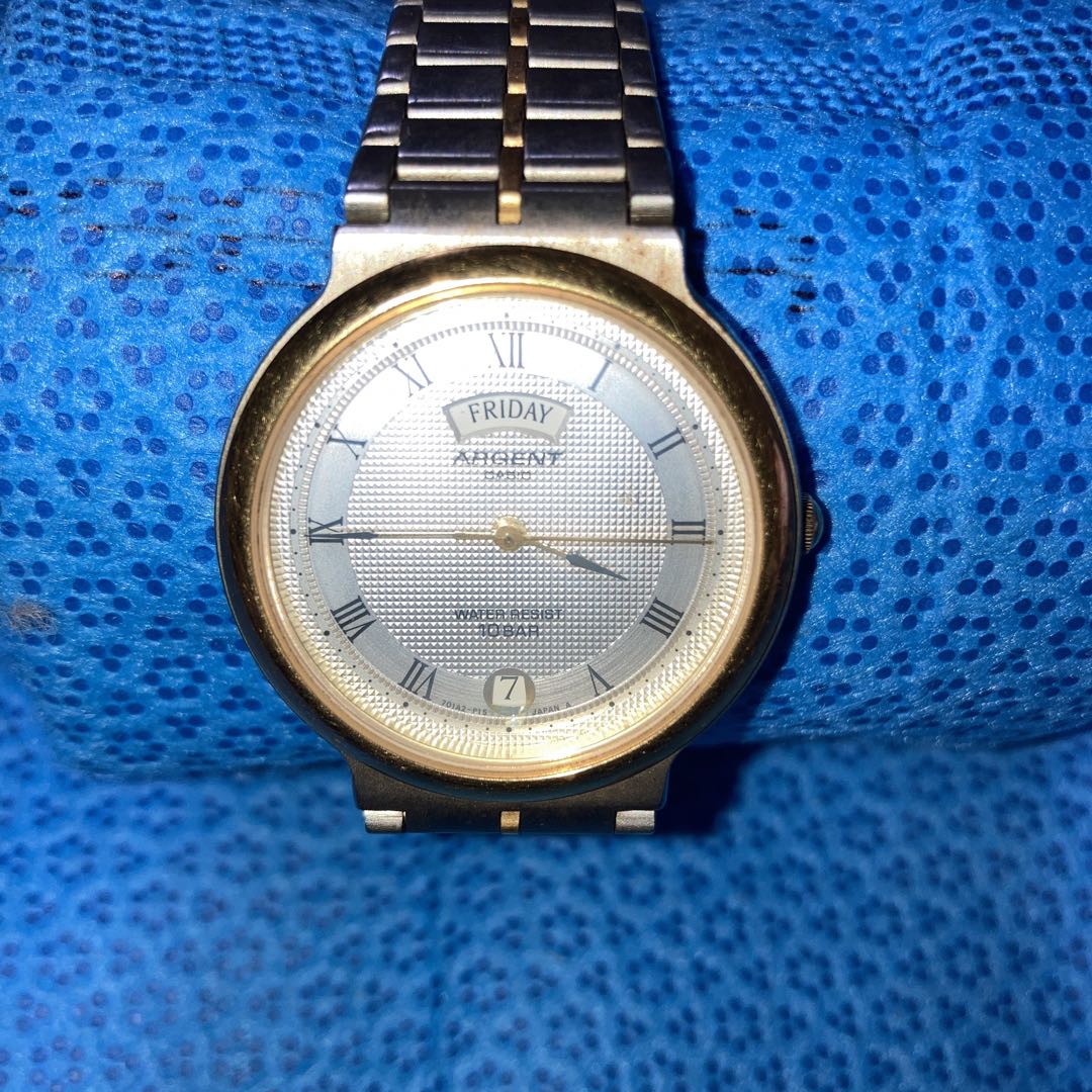 Casio ARGENT Analog Quartz Women Ａｒｇｅｎｔディデイズコンビネーションwomen＆Men希少品