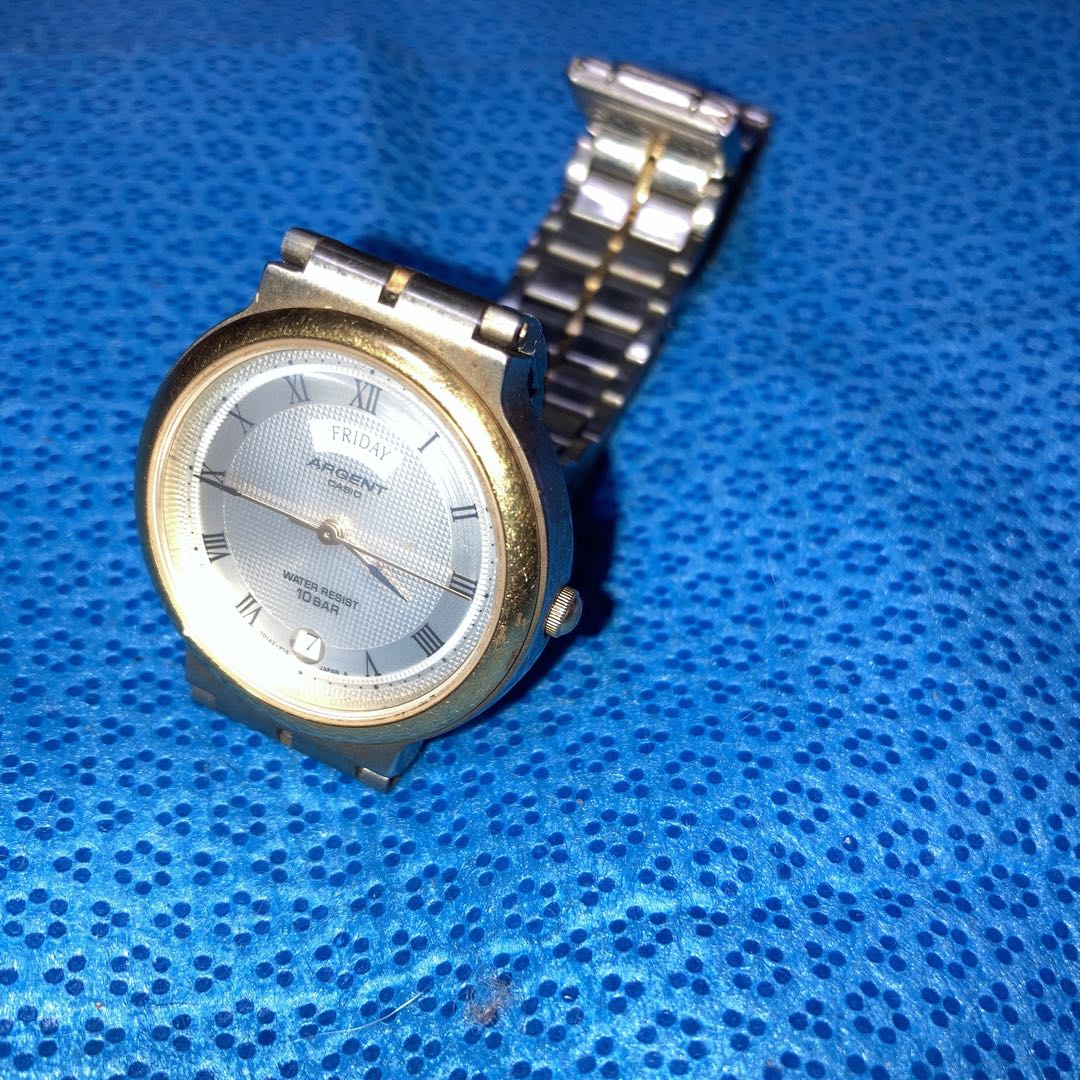 Casio ARGENT Analog Quartz Women Ａｒｇｅｎｔディデイズコンビネーションwomen＆Men希少品