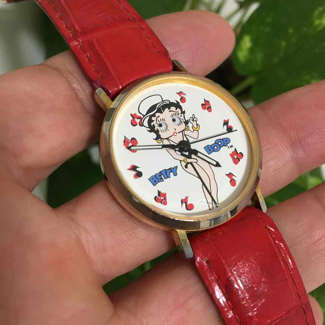 BETTY BOOP Analog Quartz Women ベティ・ブープ 希少 レトロ ベティ Watch