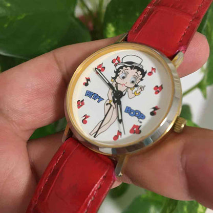 BETTY BOOP Analog Quartz Women ベティ・ブープ 希少 レトロ ベティ Watch