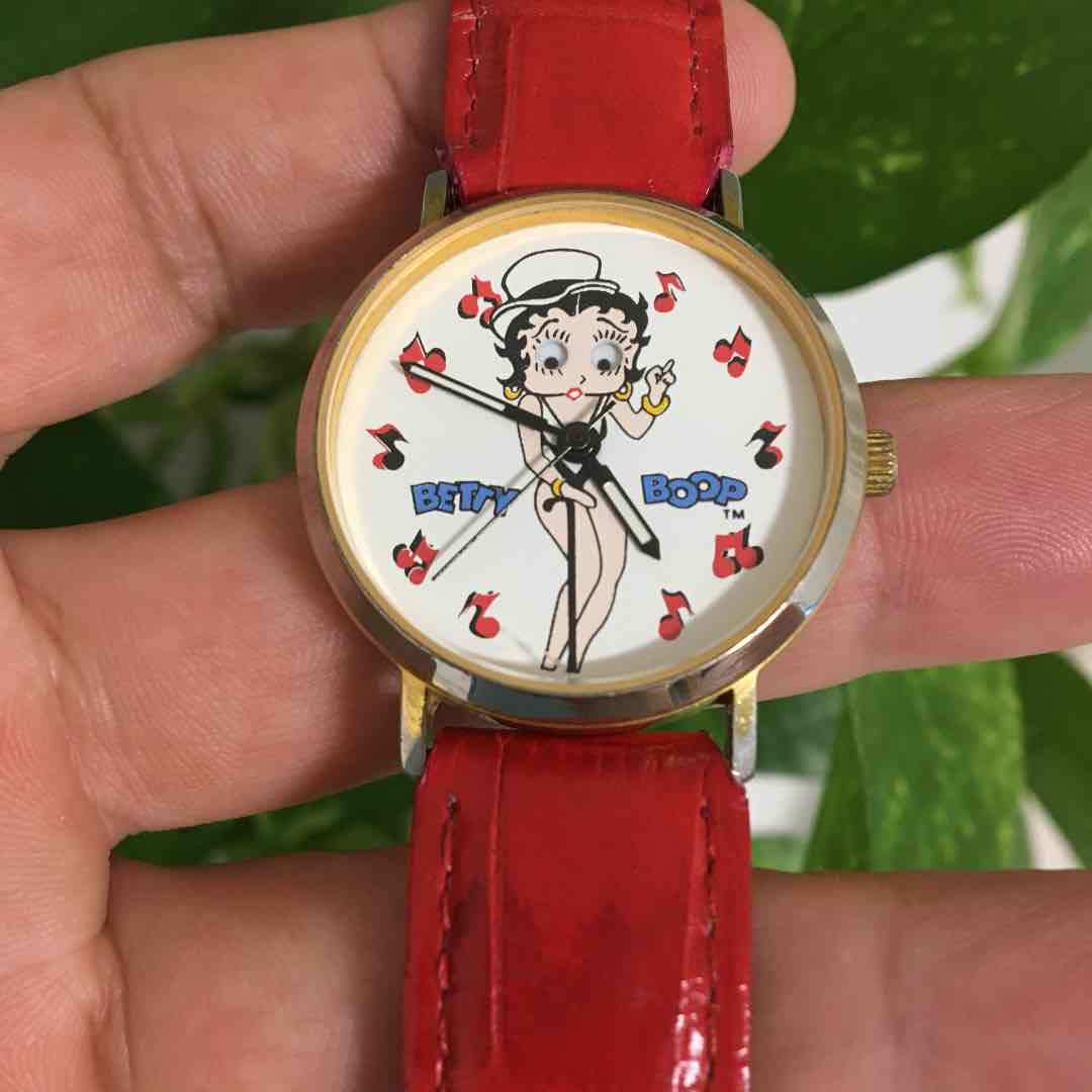 BETTY BOOP Analog Quartz Women ベティ・ブープ 希少 レトロ ベティ Watch