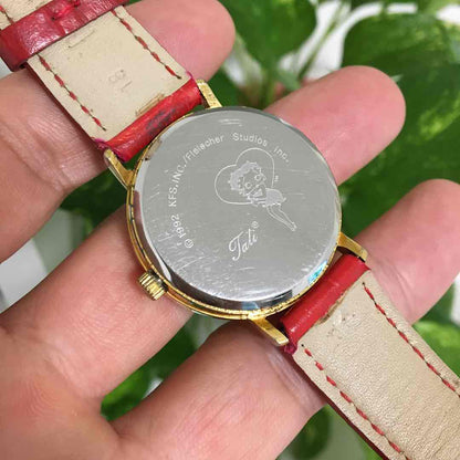 BETTY BOOP Analog Quartz Women ベティ・ブープ 希少 レトロ ベティ Watch