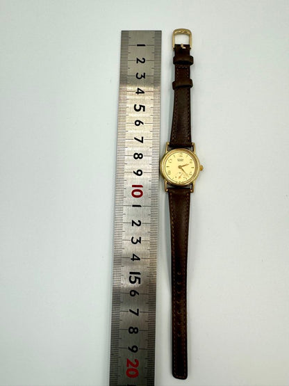 Citizen Vintage 2040-202414 TA Analog Quartz (Battery) Women Small Second Gold Plated Ladies Watch Head