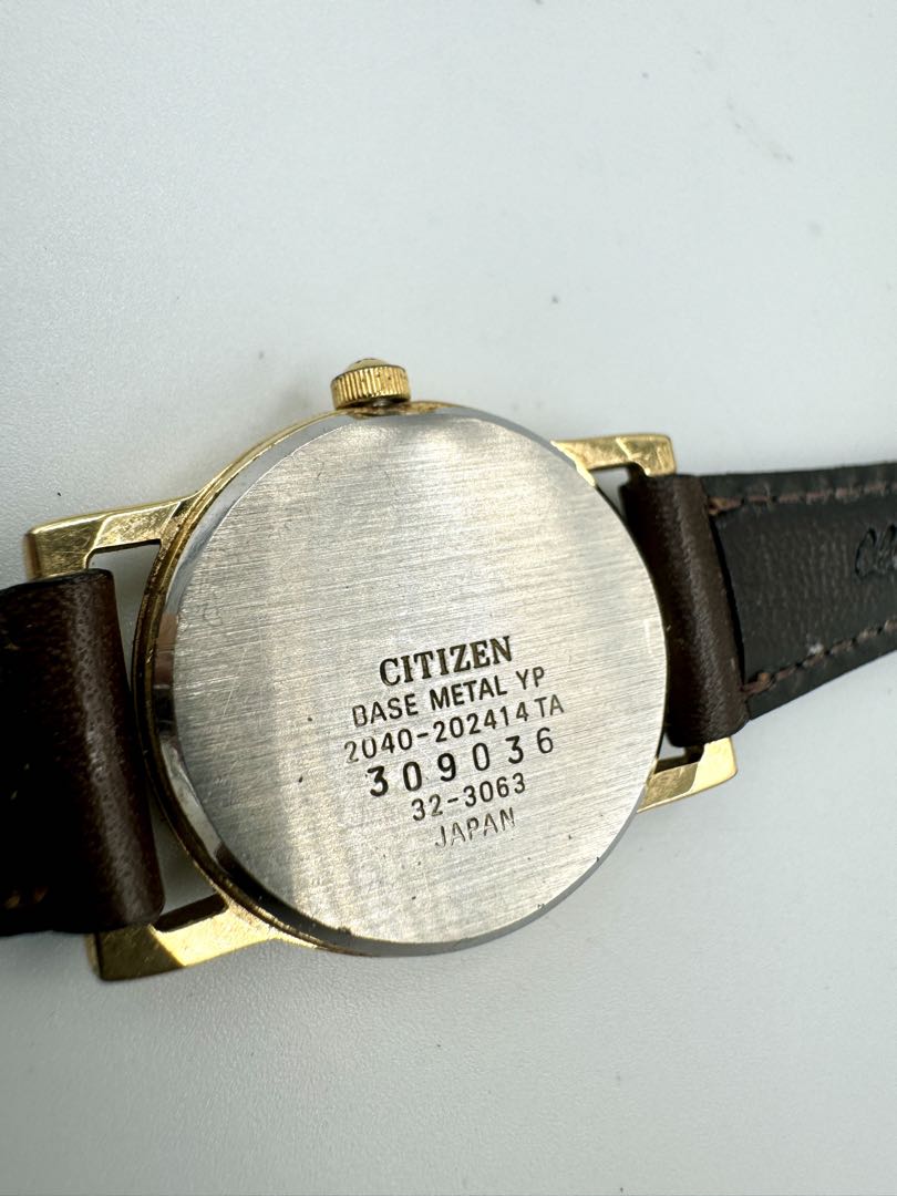 Citizen Vintage 2040-202414 TA Analog Quartz (Battery) Women Small Second Gold Plated Ladies Watch Head
