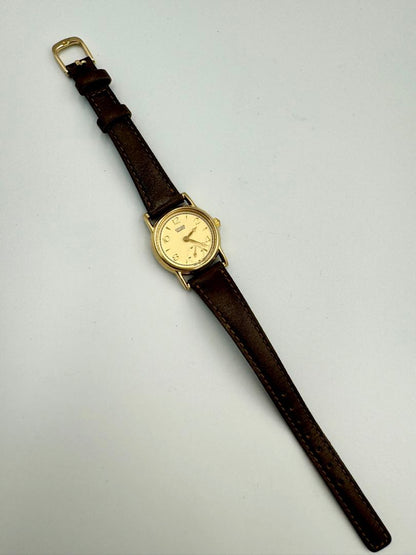 Citizen Vintage 2040-202414 TA Analog Quartz (Battery) Women Small Second Gold Plated Ladies Watch Head