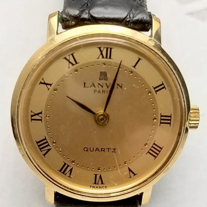 Lanvin Analog Quartz Women Working Item 希少 ランバン Watch ローマンインデックス
