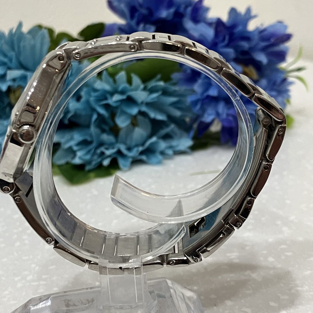 Alfredo Versace Analog Quartz Men Cut Glass Watch Silver Tone