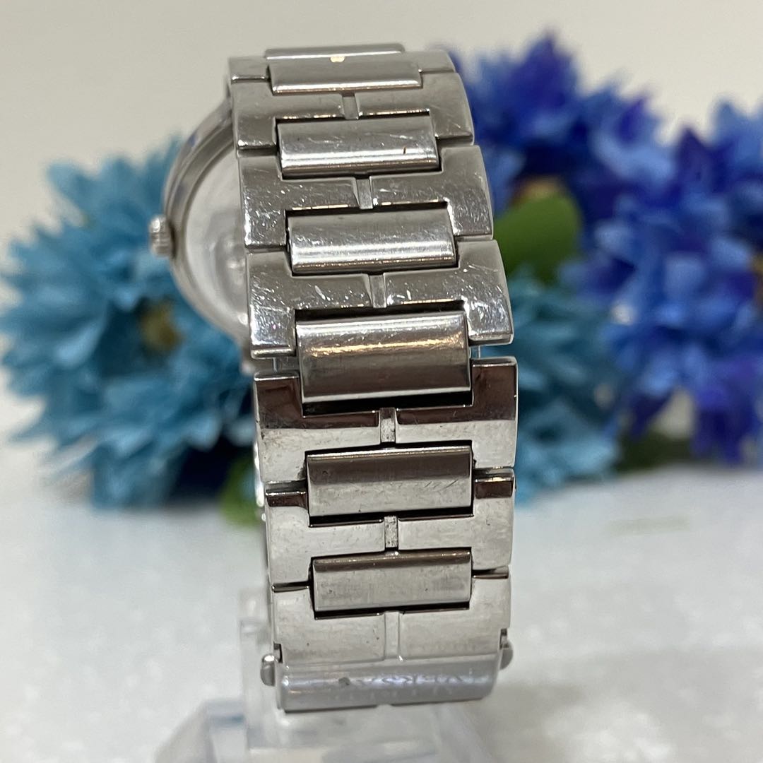 Alfredo Versace Analog Quartz Men Cut Glass Watch Silver Tone
